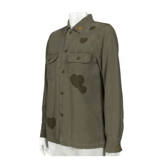 New The Golden State Remi Relief Japan Heart Button Up Shirt Top sz S NWT /954 - Picture 5 of 6